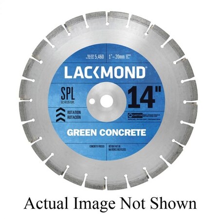 Lackmond Diamond Blade, Laser Weld Segmented, Series SPL, 18 Diameter Blade, 1 ArborShank GC181871SPL